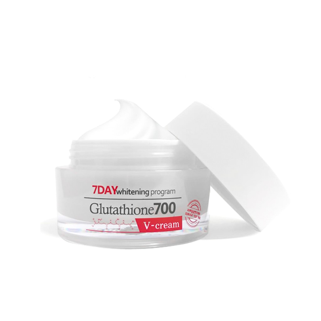 Kem dưỡng da dưỡng trắng cấp ẩm mờ nám giảm mụn chăm sóc da toàn diện 7 Day Glutathione 700 V-Cream LUVELA KD18