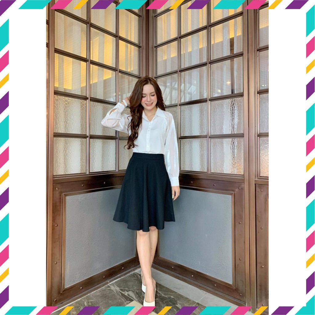 Áo sơ mi phối hoa vai SEFA FASHION -SFA20221004 (Đẹp nhất, Giá rẻ)