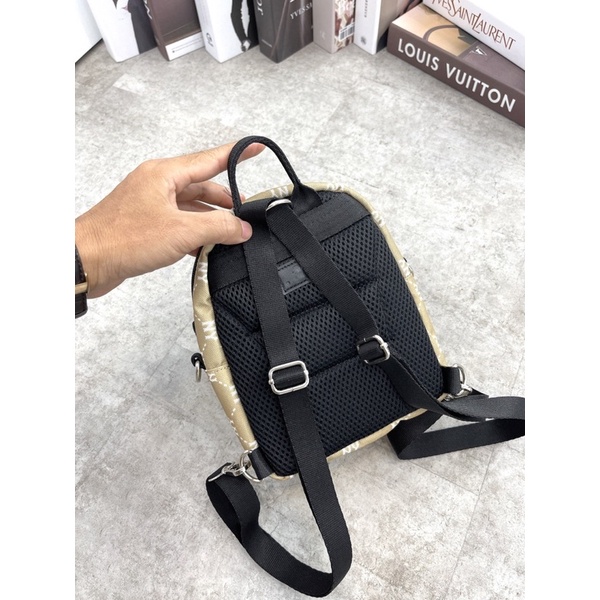 (Hàng Xuất Xịn)Balo mono mini 2 màu đen-nâu kem