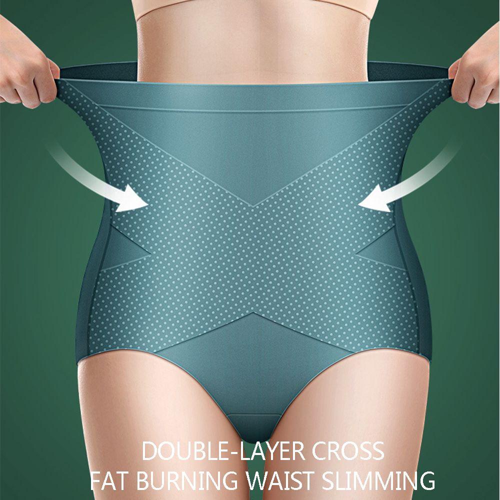 Quần Lót Lụa Lạnh Lưng Cao Không Đường May Thời Trang Cho Nữ