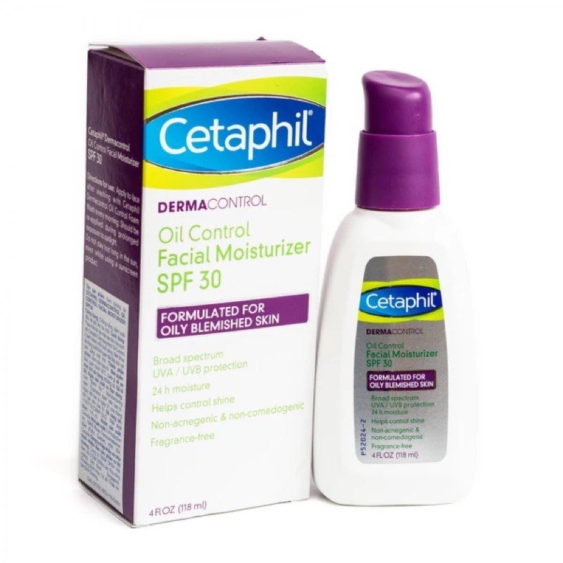 Kem Dưỡng Ẩm Chống Nắng Cetaphil DermaControl Oil Control Facial Moisturizer  SPF 30 (118ml) | Shopee Việt Nam