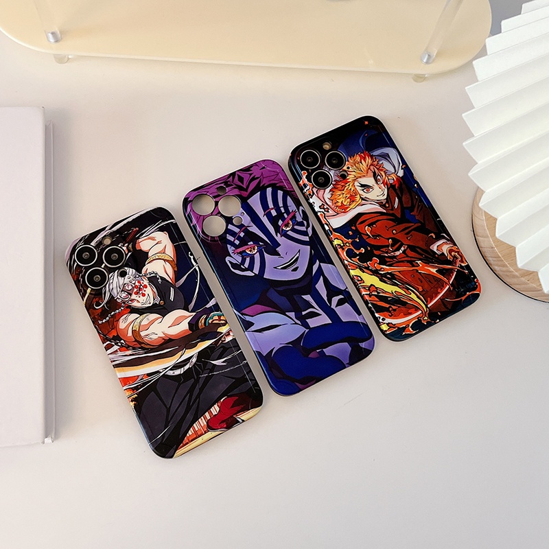 Ốp Điện Thoại Mềm Nhám In Hình Hoạt Hình Demon Slayer Cho iPhone 14 Pro Max 13 11 12 Pro Max Xs Max XR 14plus