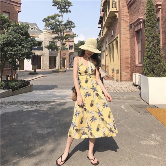 Váy dứa 2 dây