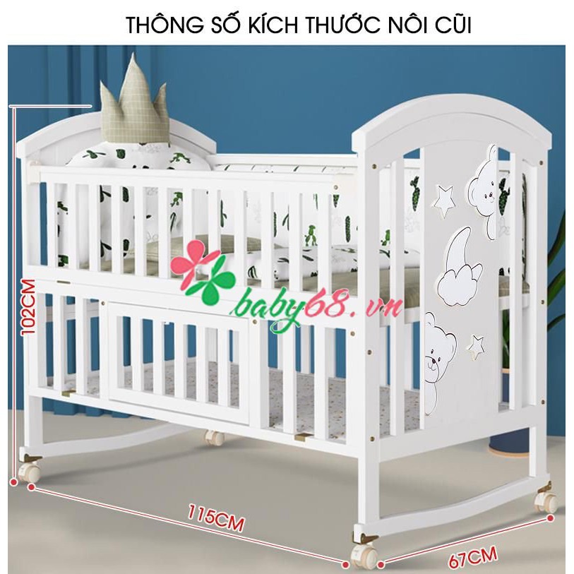 Cũi nôi giường đa năng Chilux – NCT01