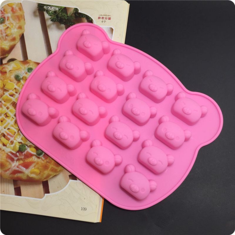 Dec_ Khuôn socola silicon_ hình gấu