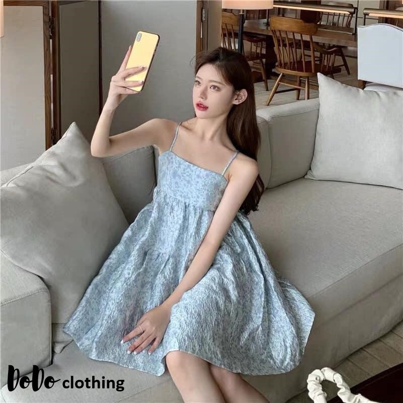 [Đầm cao cấp] Đầm gấm dây TB Dress tiểu thư công chúa xuất xứ Quảng Châu