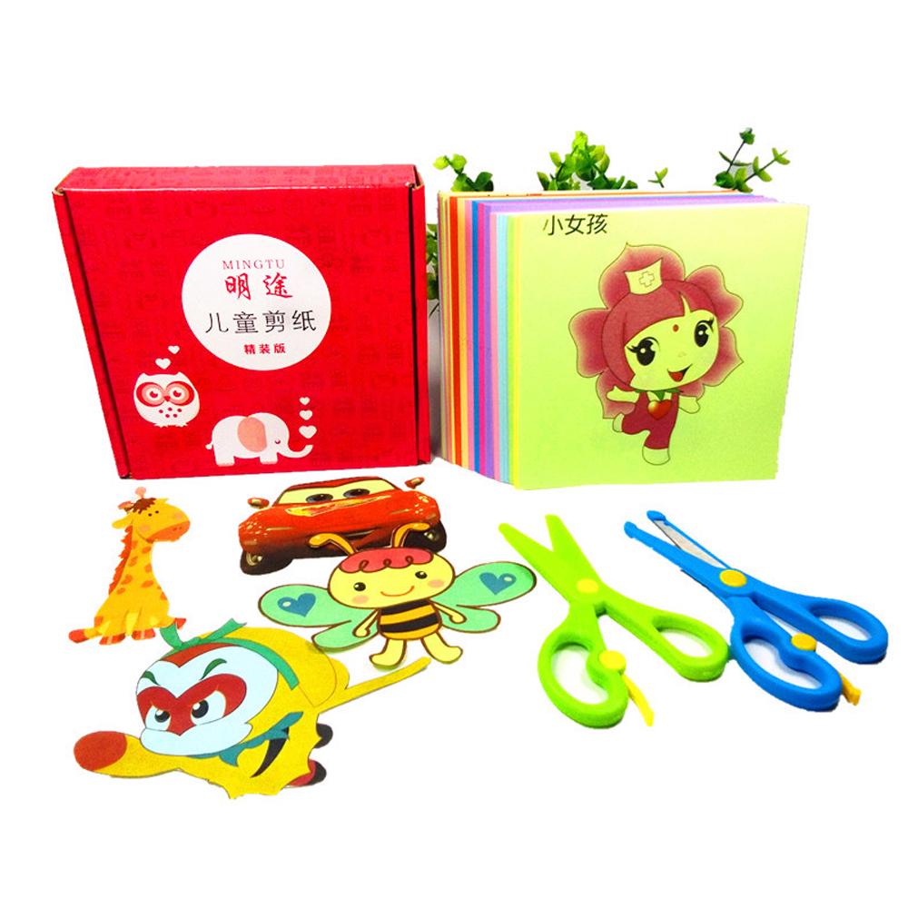 240 tờ giấy đồ chơi cắt dán ghép hình cho trẻ em DIY