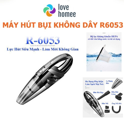 Máy Hút Bụi Mini Cầm Tay Không Dây cho Gia đình Xe Ô TÔ lực hút mạnh, không ồn, hút nước, tóc, lông