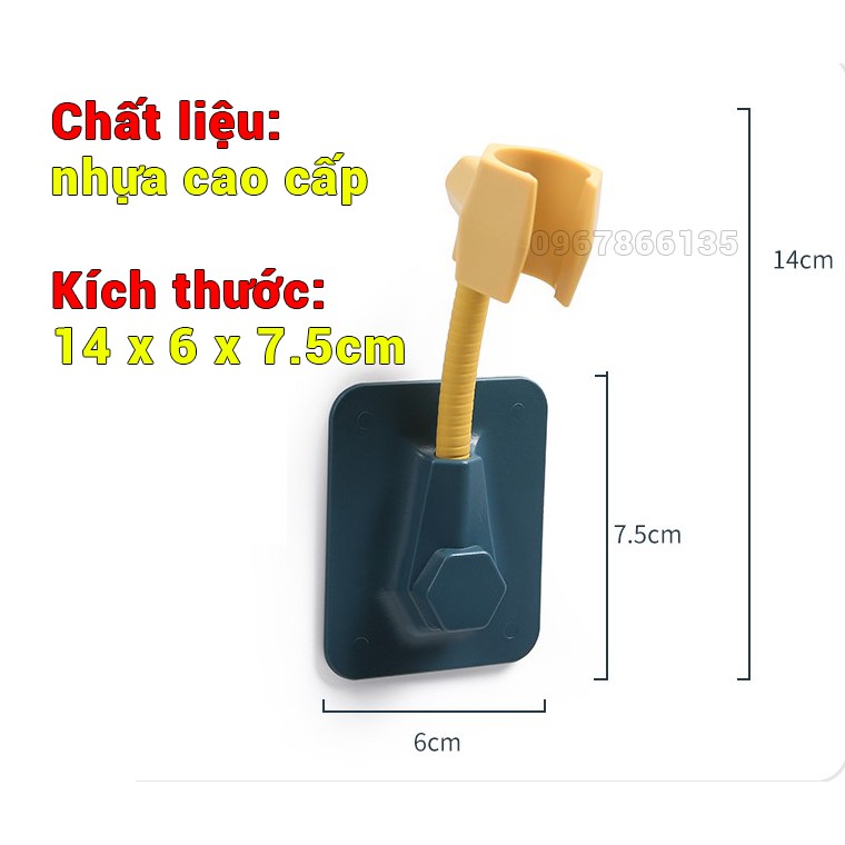 Giá đỡ treo vòi hoa sen dán tường phòng tắm/ Giá đỡ vòi hoa sen xoay 360 độ