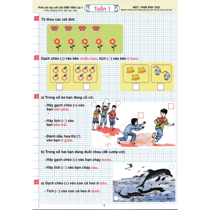 Sách - Combo Phiếu Bài Tập Cuối Tuần Môn Toán - Tiếng Việt - Tiếng Anh Lớp 1 (Theo Chương Trình Tiểu Học Mới)