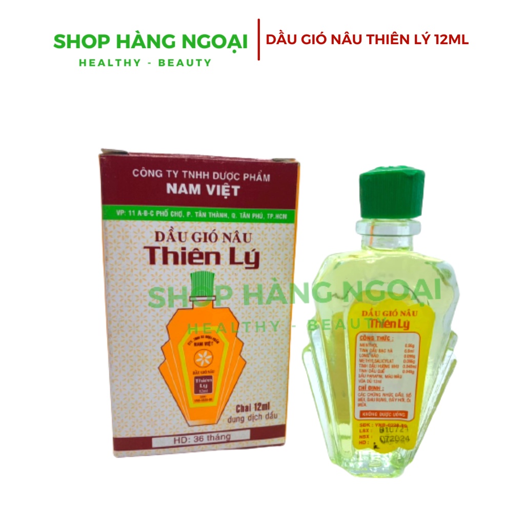 Dầu gió Nâu Thiên Lý 12ml