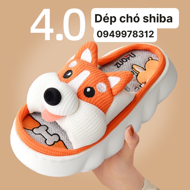 Dép lông chó shiba siêu xinh - chính hãng - cao 5cm