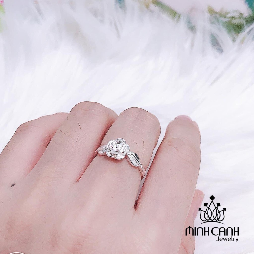 Nhẫn Bạc Nữ Hình Hoa Hồng - Minh Canh Jewelry