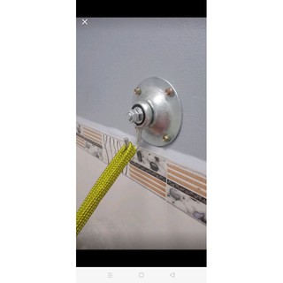 (Một cái) Bạc đạn Móc võng có sẵn Đế thép tròn 12cm áp tường.