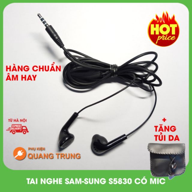 Tai nghe sam-sung s5830 chuẩn zin,có mic,tặng túi da