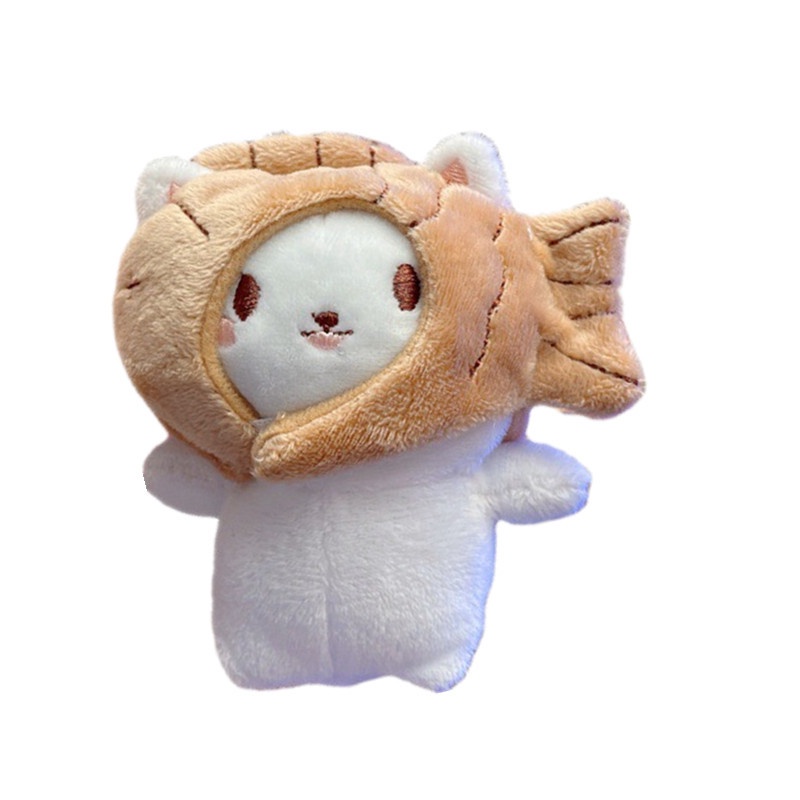 Móc Khóa Hình Mèo Nhồi Bông Xinh Xắn Đáng Yêu