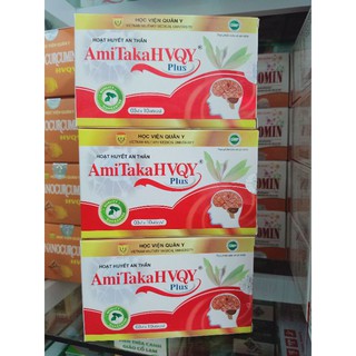 [Chính Hãng] Hoạt Huyết An Thần Amitaka Plus mẫu mới GMP Học Viện Quân Y hỗ trợ hoạt huyết, an thần - hộp 30_viên