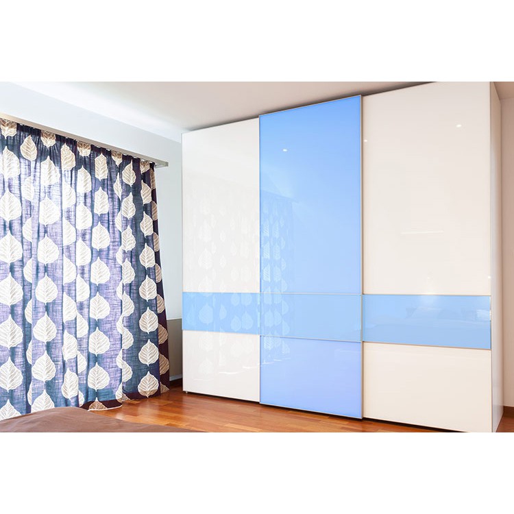 Giấy dán tường decal màu xanh dương trơn có sẵn keo mặt sau khổ 1,2m