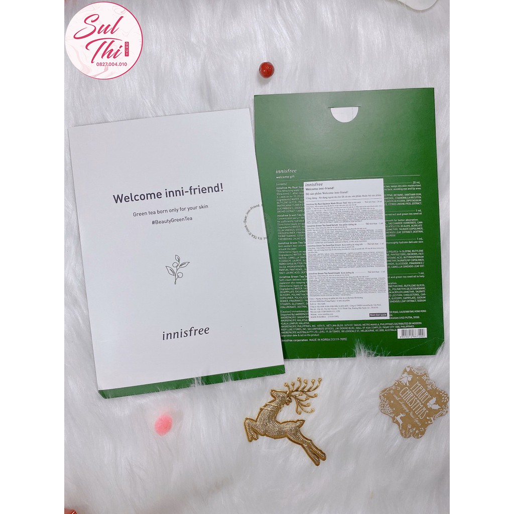 Bộ dùng thử sample Trà xanh Innisfree Green Tea Friend