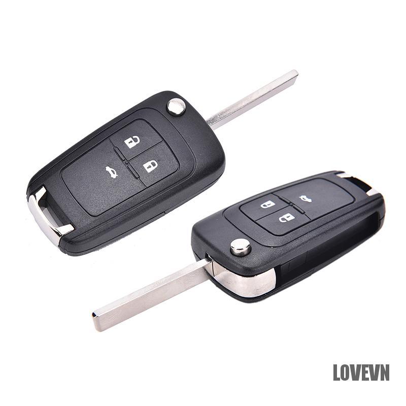 Vỏ Bọc Chìa Khóa Điều Khiển Từ Xa 3 Nút Gấp Được Cho Chevrolet