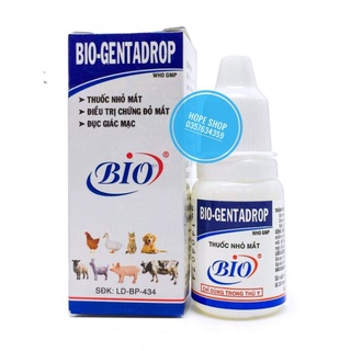 Thuốc nhỏ mắt cho Chó, Mèo, Hamster - Bio Gentadrop 10ml