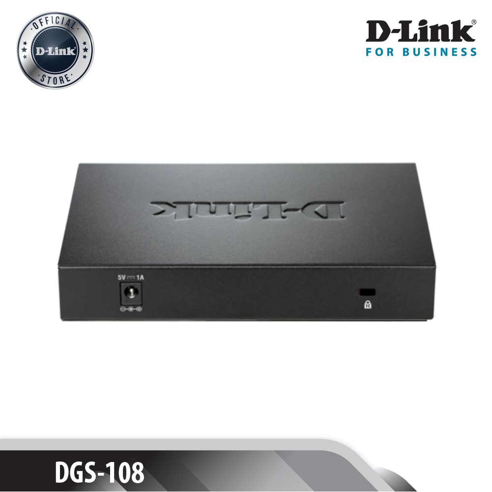 D-LINK DGS-108 - Bộ chia cổng mạng 8 cổng 10/100/1000 Mbps