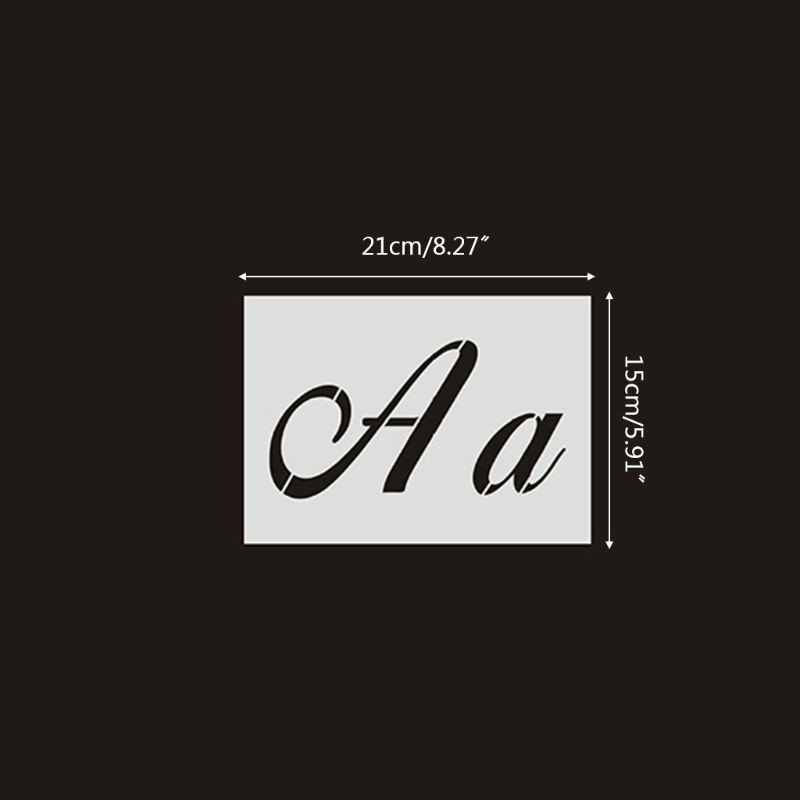 Set 36 Khuôn Vẽ Chữ Cái Trang Trí Nội Thất Độc Đáo Tiện Dụng