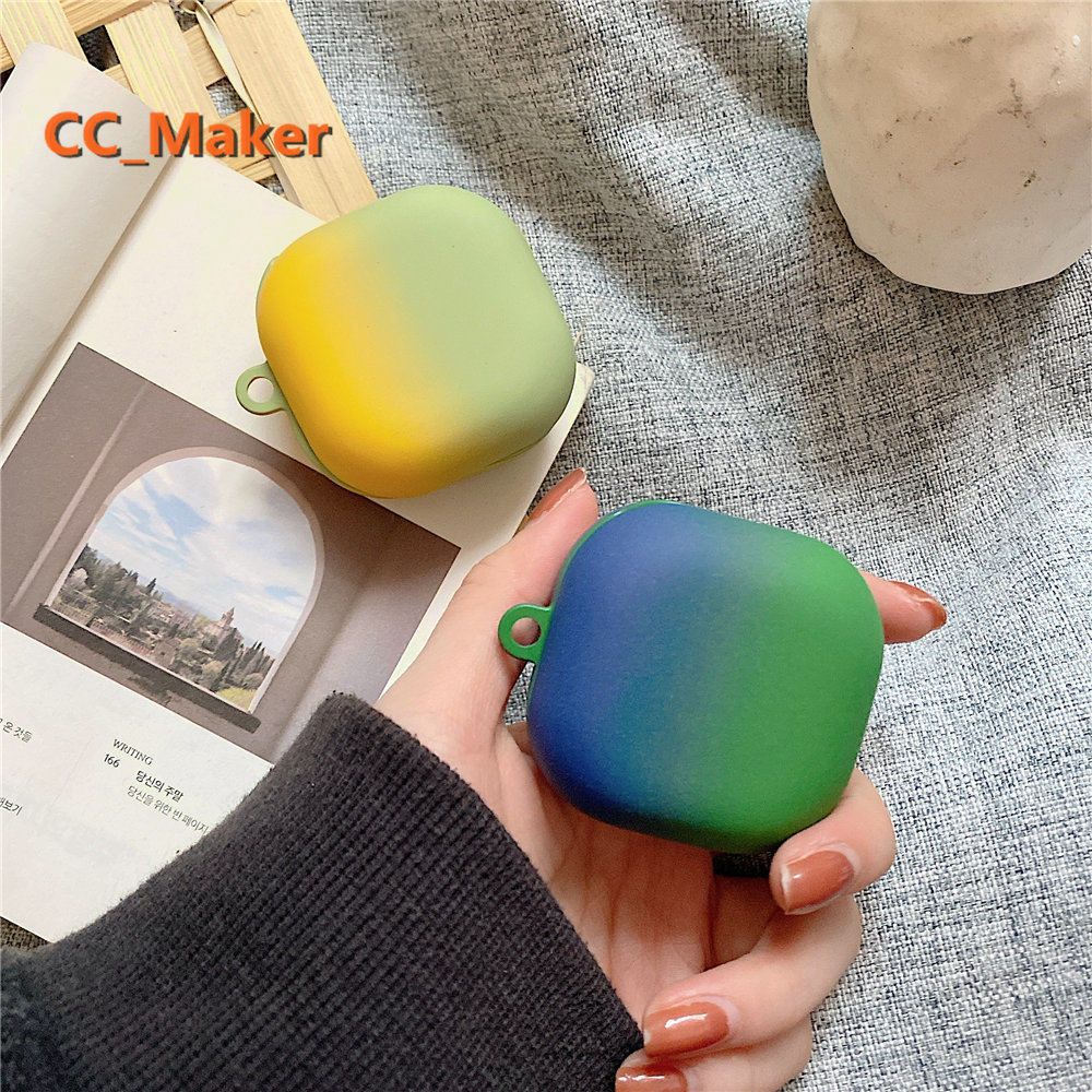 Vỏ bảo vệ hộp sạc tai nghe không dây cứng nhám họa tiết cầu vồng cho Samsung Galaxy Buds Pro Samsung Bluetooth Buds Live | BigBuy360 - bigbuy360.vn