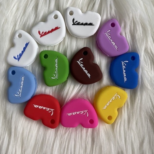 Bao Silicone bảo vệ chìa khoá Piaggio Vespa nhiều màu