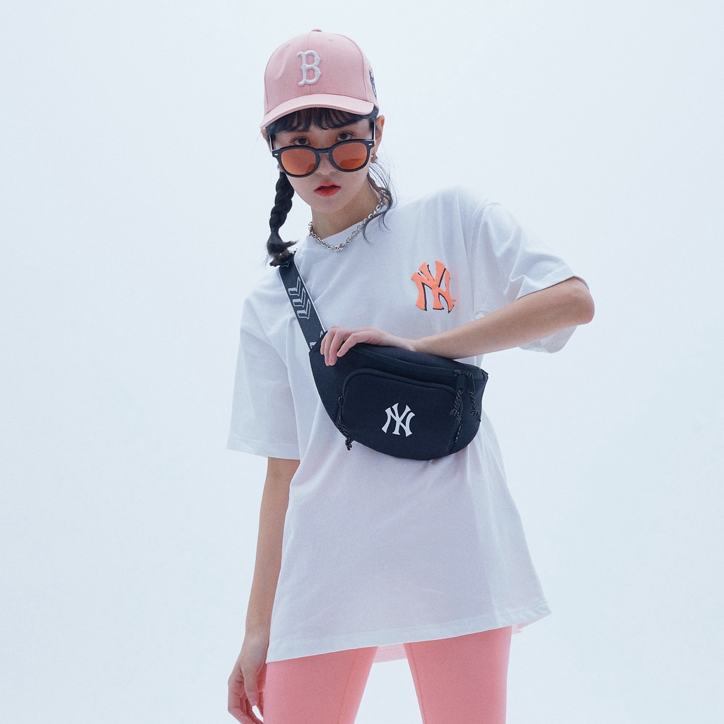 TÚI CHÉO/TÚI BAO TỬ MLB NY MONO WAIST BAG BLACK/MONOGRAM