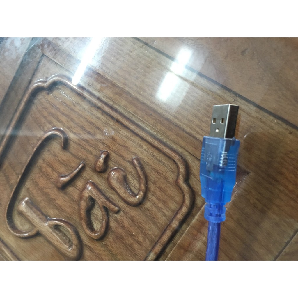 Dây cáp USB to Mini USB độ dài 30cm có lớp trống nhiễu.