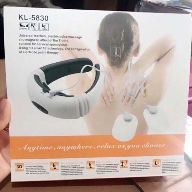 Máy massage cổ 3D cảm ứng xung điện từ