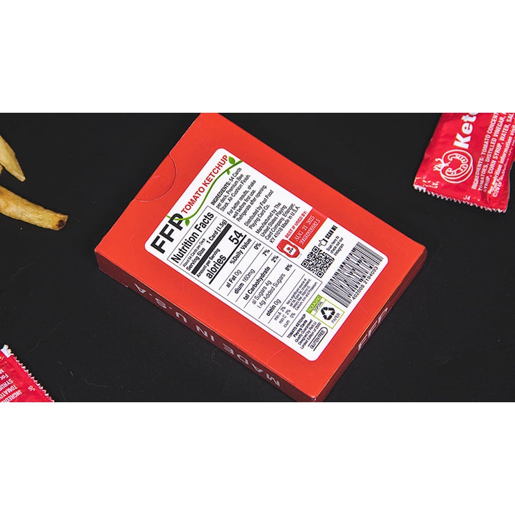 Bài tây chính hãng USA : Ketchup Playing Cards by Fast Food Playing Cards