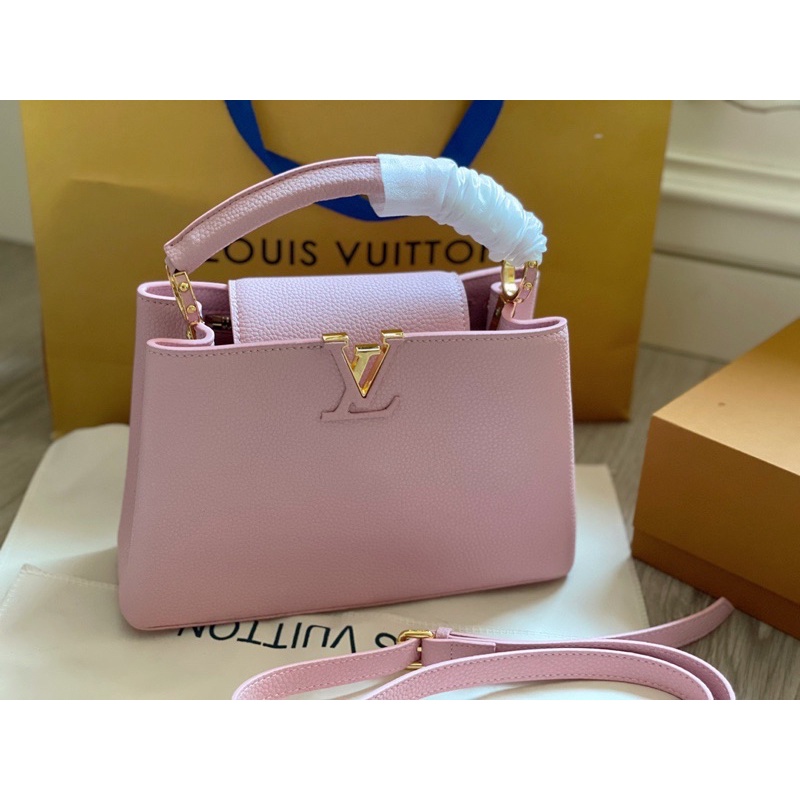 Túi xách nữ da thật nhập khẩu thương hiệu thời trang cao cấp Louis Vuitton LV Capucines