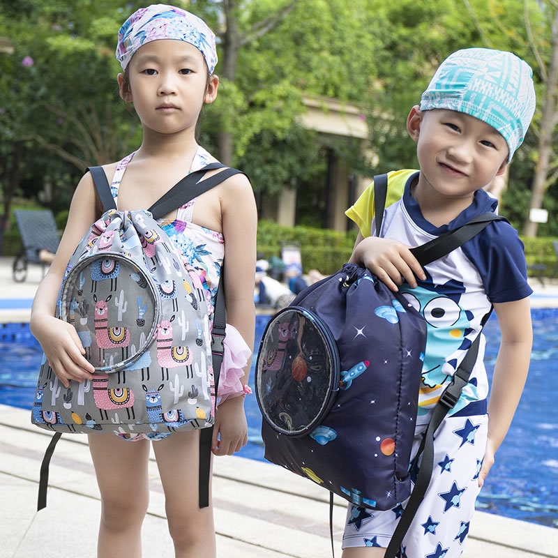 Túi dây rút KOLANO balo chống nước 3 ngăn đi bơi, du lịch，đi học đa năng FB-001421