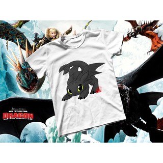 Áo thun Cotton Unisex - Movie - How To Train Your Dragon - Răng sún bày trò