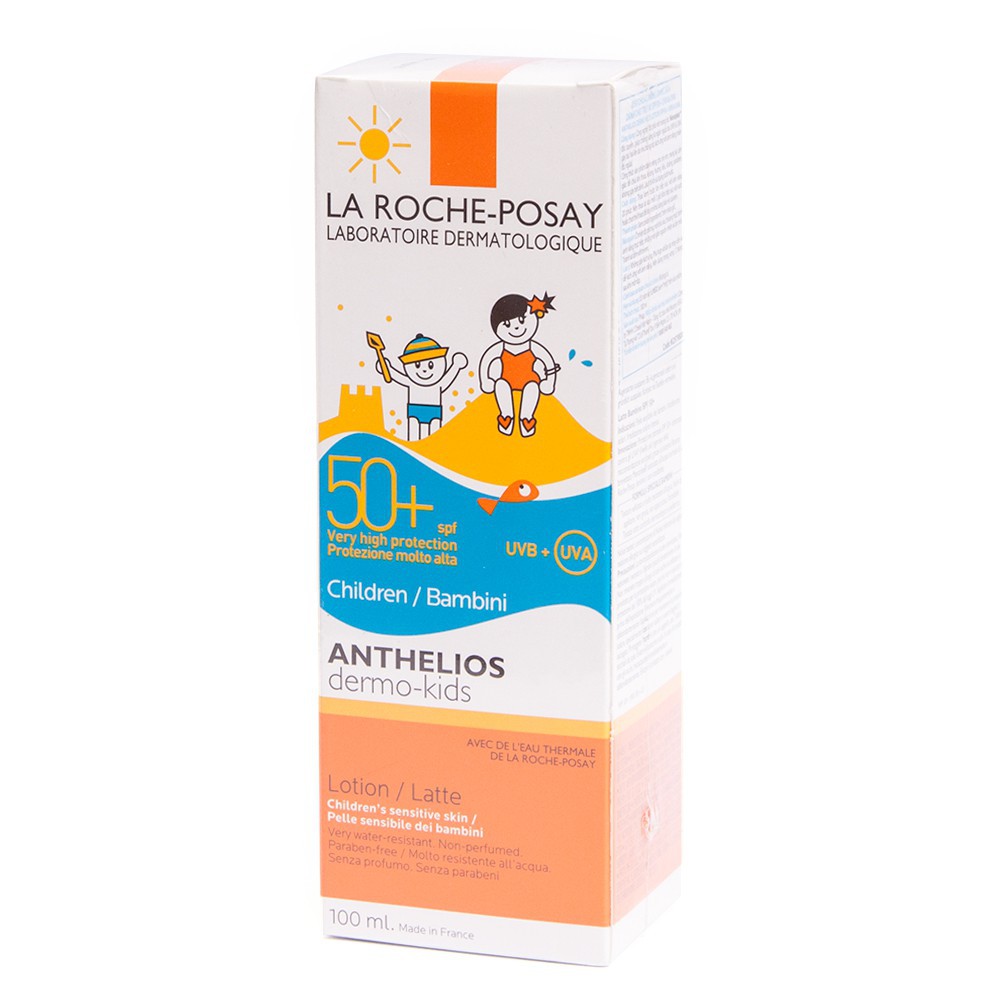 Kem chống nắng dạng sữa  dành cho trẻ em  SPF50+ UVB & UVA La Roche-Posay Anthelios Dermo Kid 100ml | BigBuy360 - bigbuy360.vn