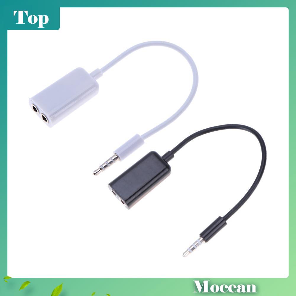 Bộ chia tai nghe âm thanh jack 3.5mm Male sang 2 Female tiện dụng