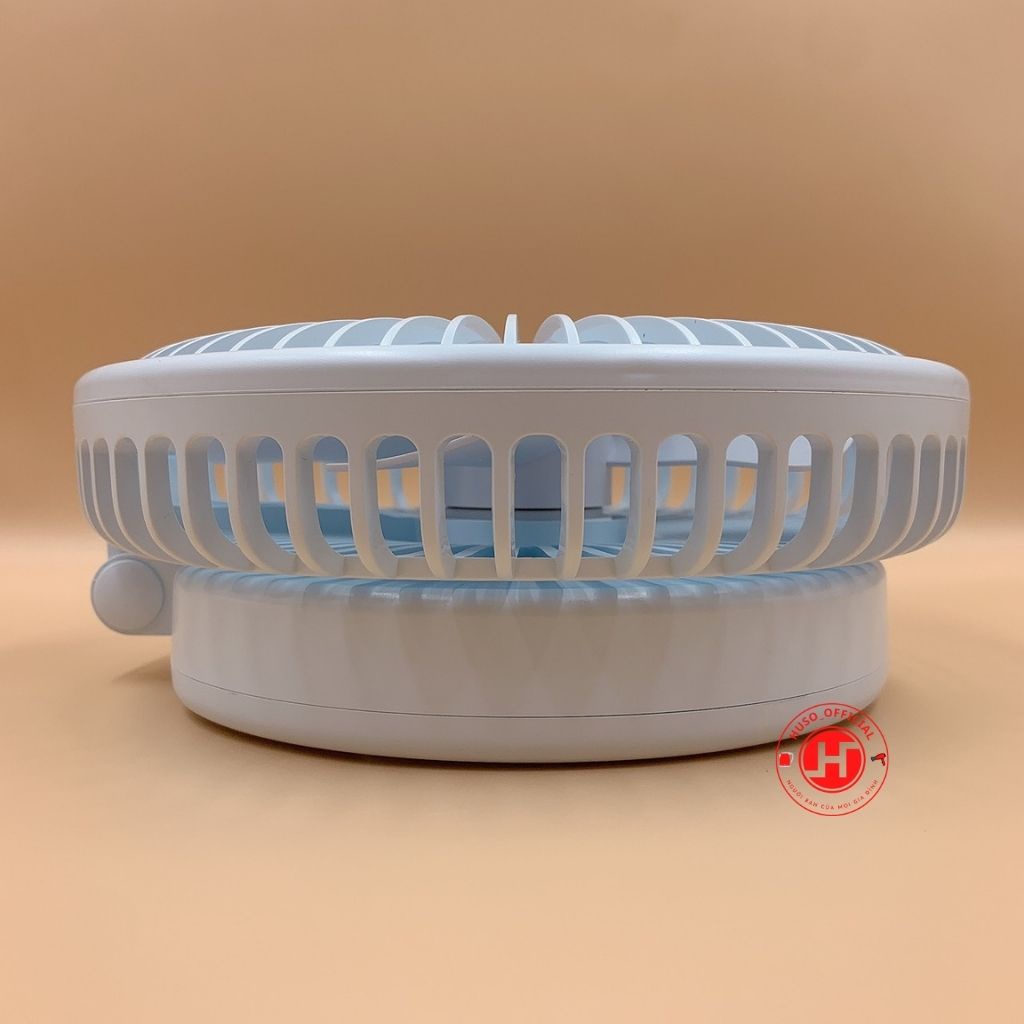 Quạt tích điện mini HUSO F0396 để bàn, đa năng pin dung lượng 3000mAh