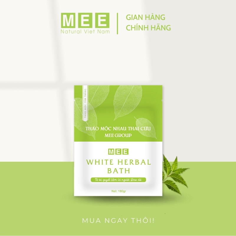Thảo Mộc Tắm Trắng Nhau Thai Cừu Mee Natural - Dưỡng sáng làm trắng da mịn màng