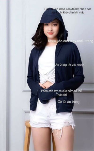 BÁN SỈ ÁO NẮNG NỮ 2 LỚP VẢI LÀM MÁT ANTISUN | BigBuy360 - bigbuy360.vn