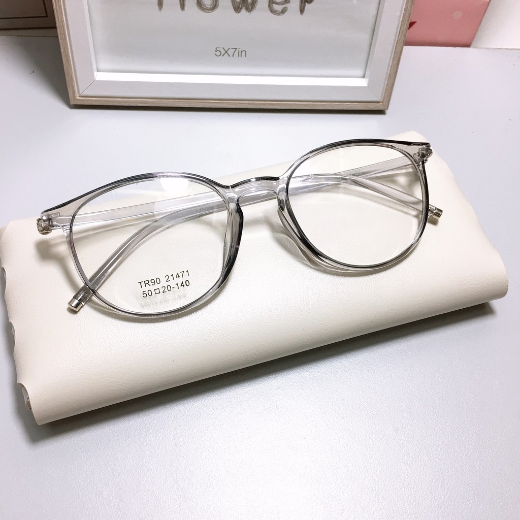 300 Gọng kính tròn 21471 nhận cắt mắt cận viễn loạn