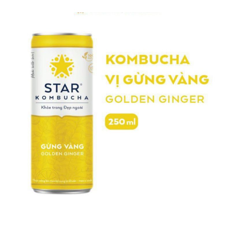 [Lốc 6 lon]Thức uống lên men STAR KOMBUCHA All-in-One⚡hàng chính hãng ⚡[250ml/lon]