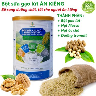 Bột sữa gạo lứt sinh thái Điện Biên DB FOOD - Tốt cho người ăn kiêng và mọi lứa tuổi thu hoàn toàn tự nhiên