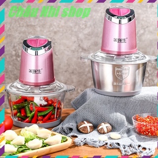 Máy bóc vỏ tỏi xay thực phẩm đa năng, cối 2 lit thuỷ tinh