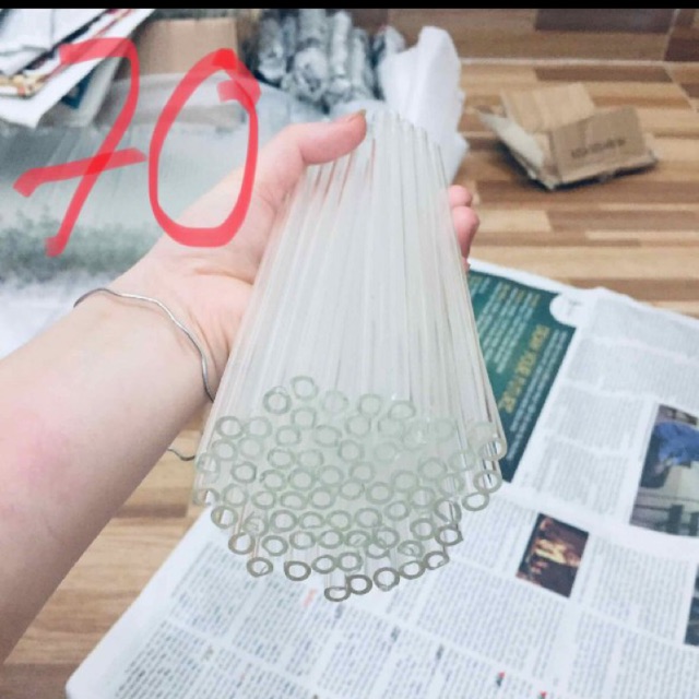 Ống thuỷ tinh thí nghiệm combo 70 trắng