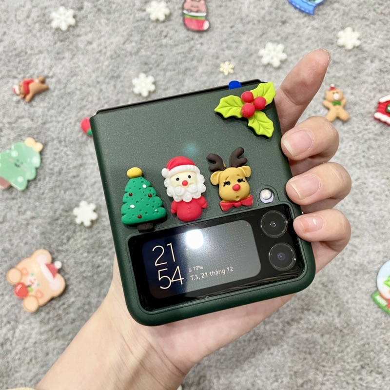 [HOT DEAL SẴN] Ốp Samsung Z Flip 3 / ZFlip 4 chủ đề giáng sinh noel siêu mỏng nhẹ