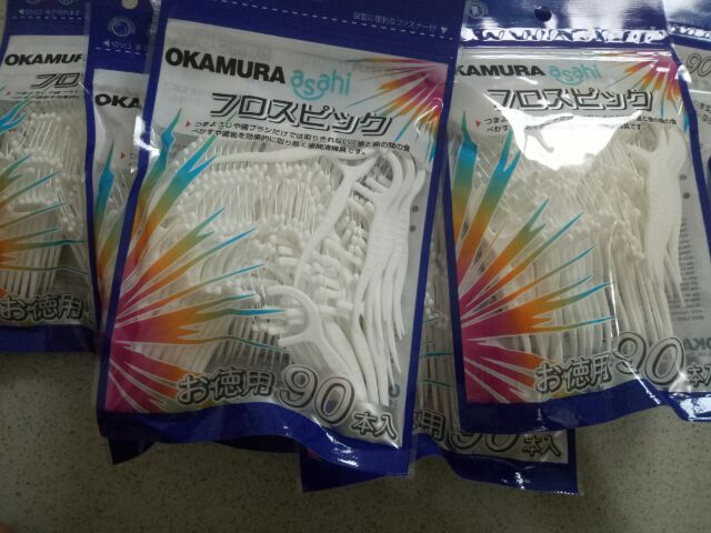 Okamura - Tăm chỉ kẽ răng cao cấp Nhật bản gói 90 cây ( hoặc 50 cây)