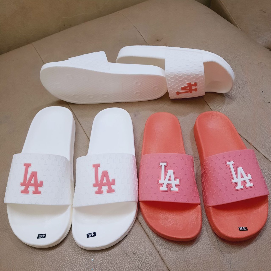 Dép LA Nữ Nam Quai Ngang Thời Trang, Dép M L B Cao Su Dập Nổi Hàng Đẹp [H76 - LUCKY SHOES VN]