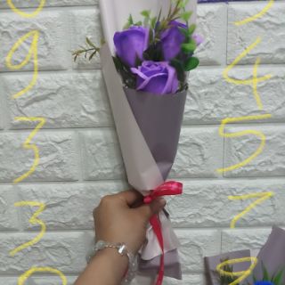 Bó hoa sáp 3 bông mẫu mới